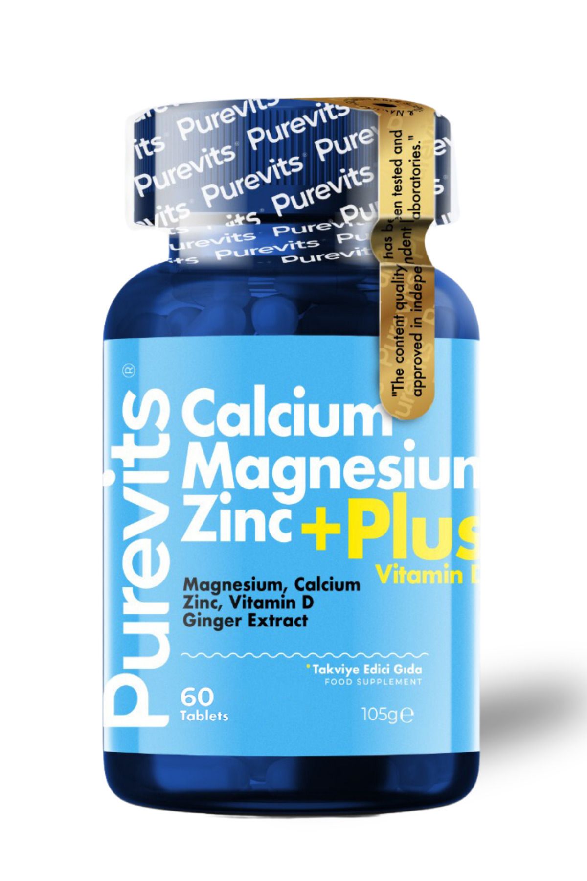 Kalsiyum – Magnezyum- Çinko- Vitamin D Plus - 60 Adet Tablet