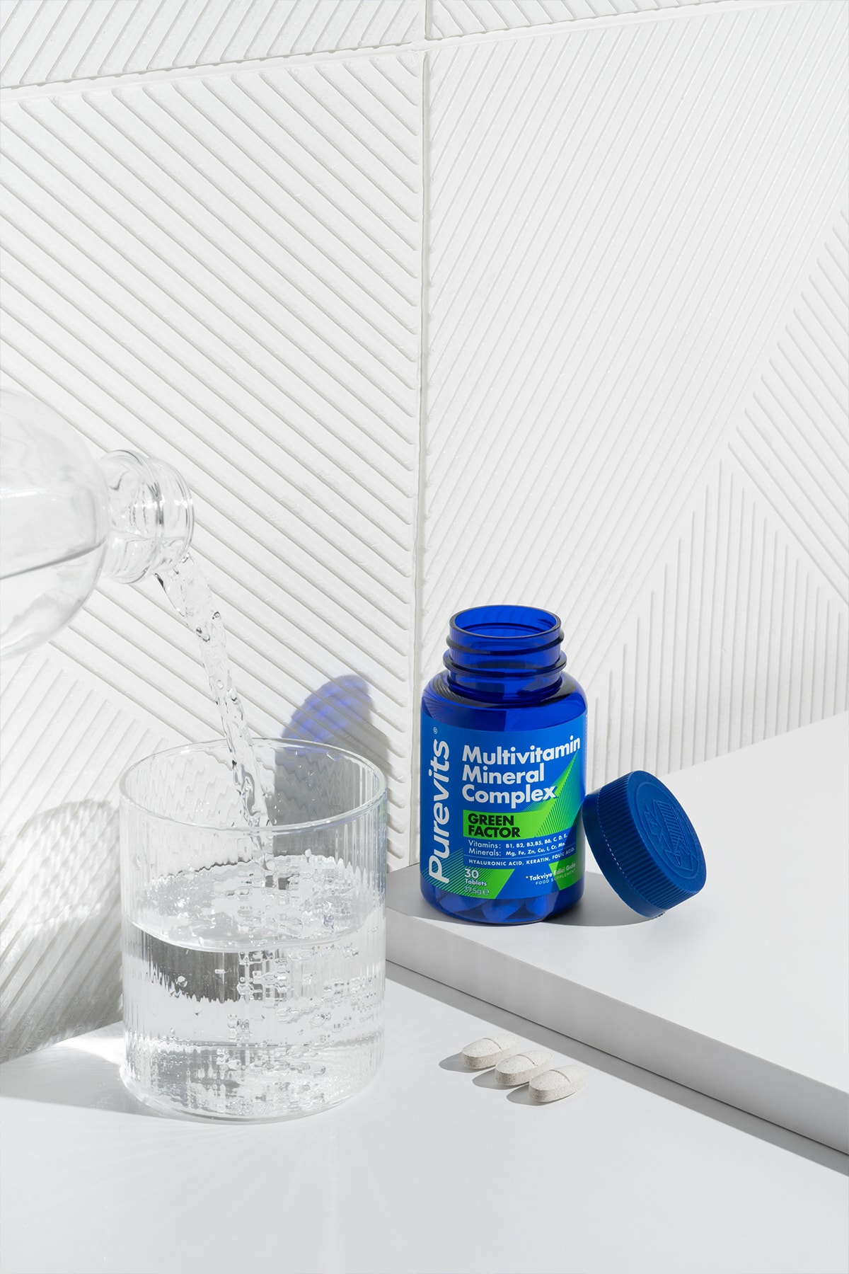 Green Factor Multivitamin Mineral Complex - Keratin - Hyaluronik Asit – Folik Asit - 30 Adet
