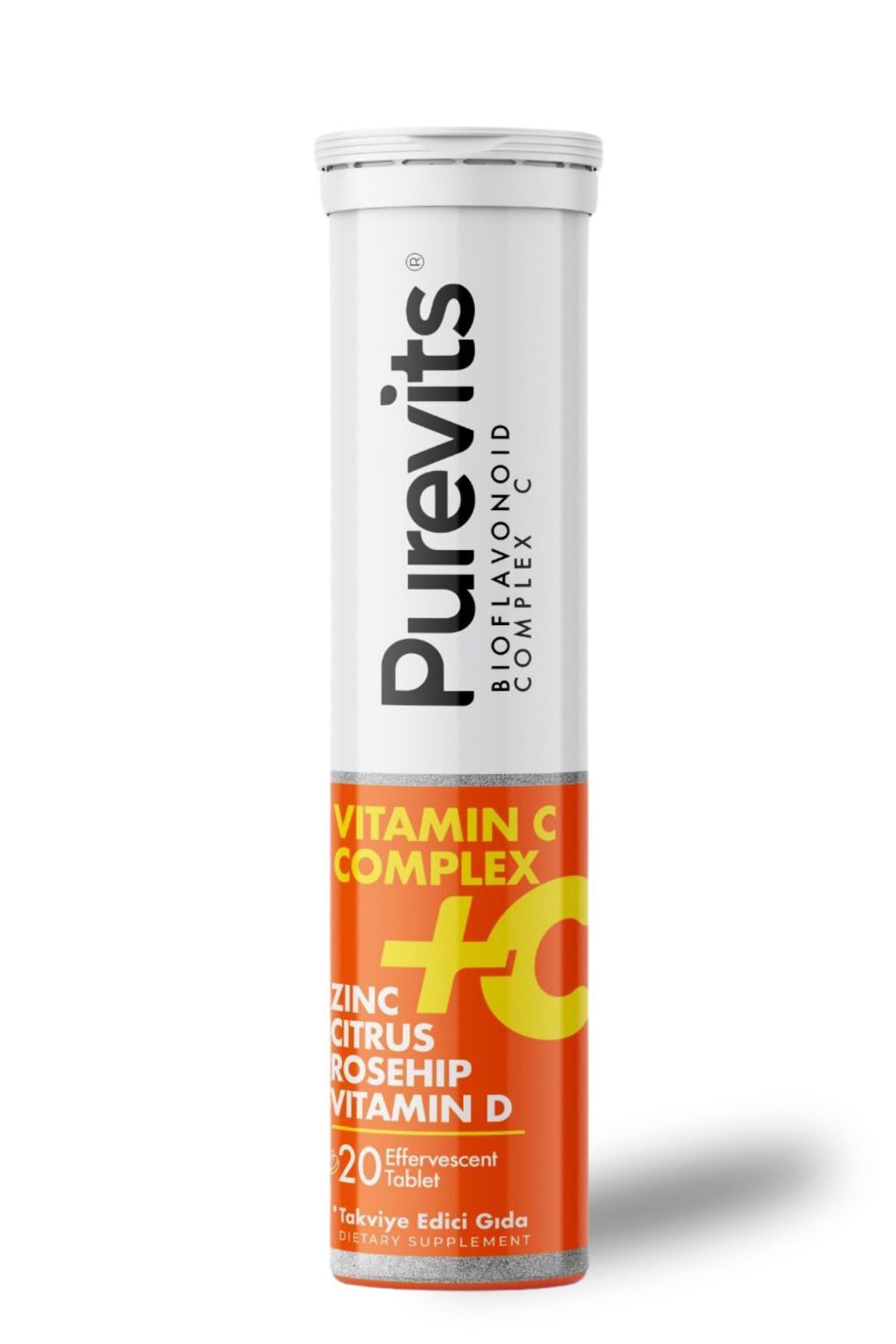 Vitamin C 1000 mg – Çinko – Vitamin D – Citrus - Rosehip - 20 Effervesan Tablet