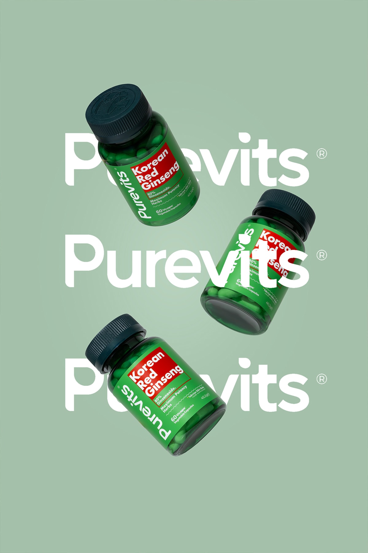 Kırmızı Kore Ginseng- Korean Red Ginseng 500 Mg – 60 Vegan Kapsül