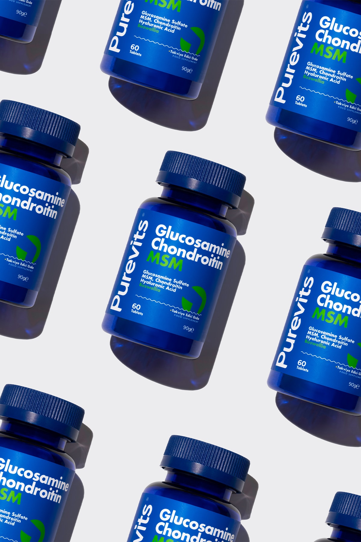Glucosamine - Chondroitin - MSM – Boswellia - Hyaluronik Asit - 60 Adet Tablet