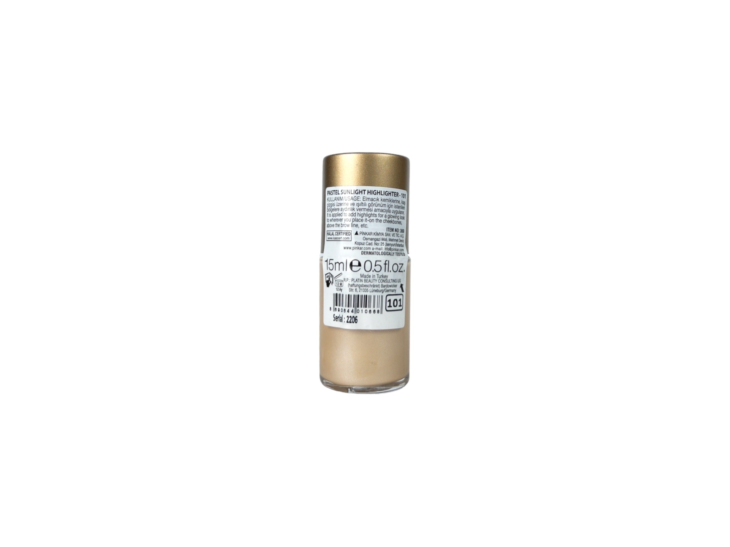 Pastel Sunlight Highlighter 101 - 15 ml