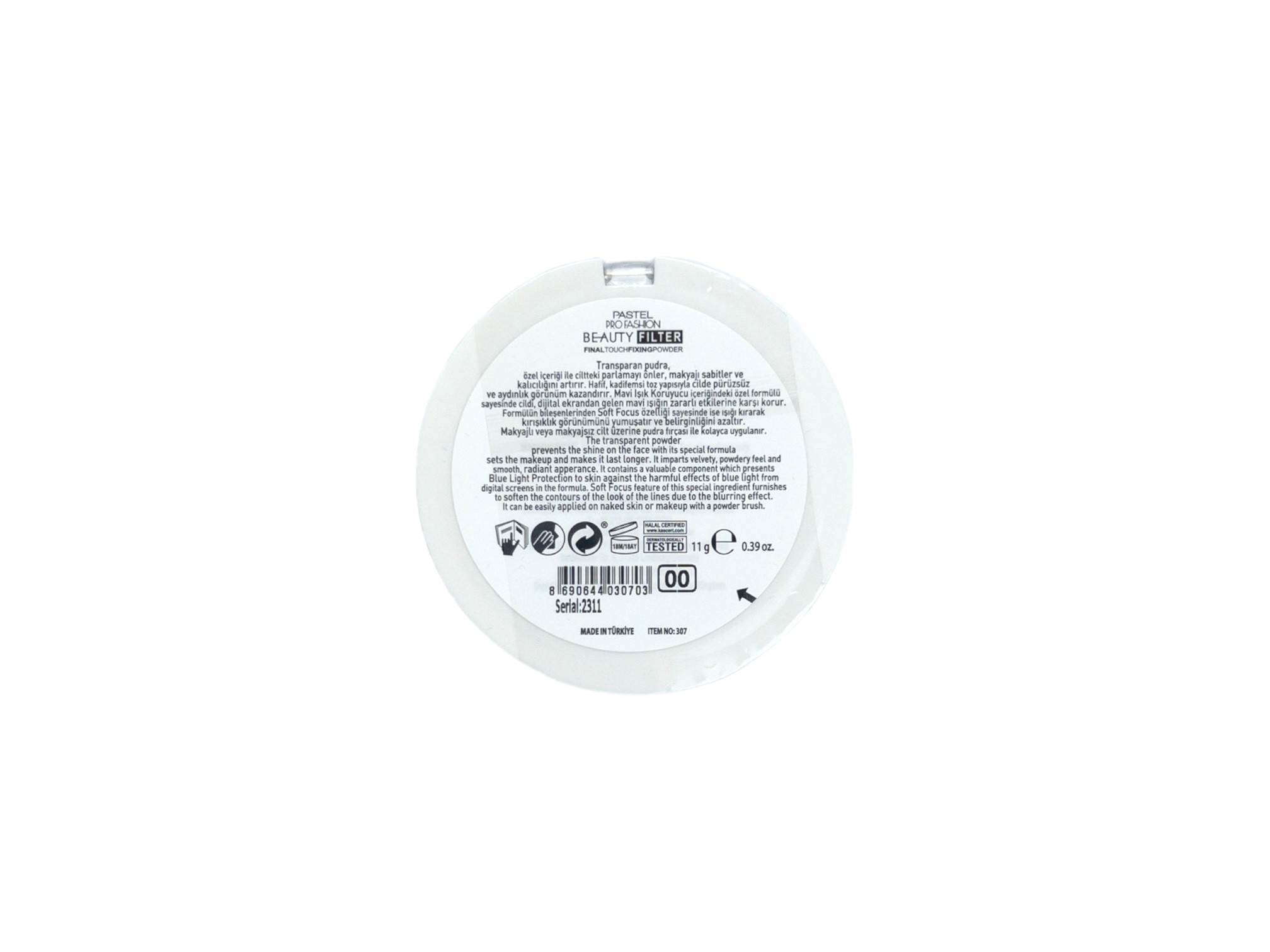 Pastel Beauty Filter Fixing Powder 00 11 g