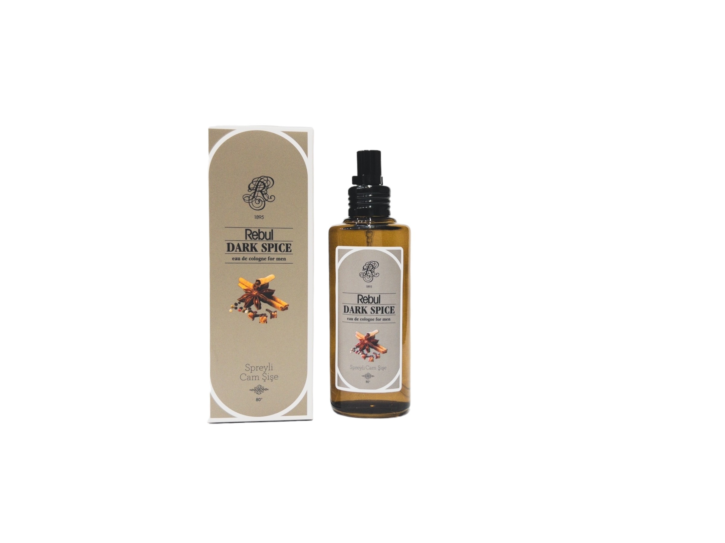 Rebul Dark Spice Cam Şişe Sprey Kolonya 100ml