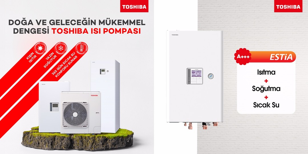 Toshiba Estia İnverter Isı Pompası 8 kW+3 kW
