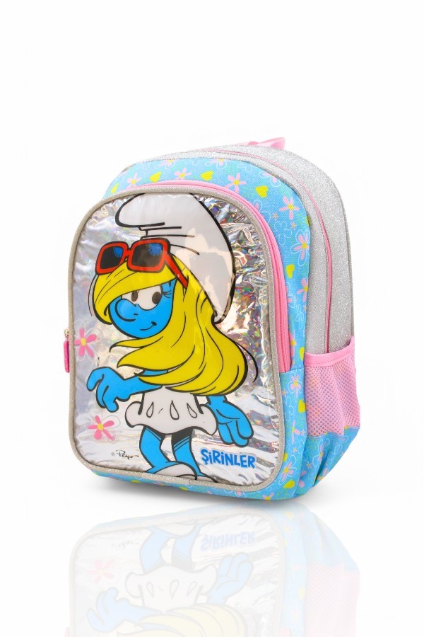 SMURFETTE İKİ GÖZLÜ SIRT ÇANTASI