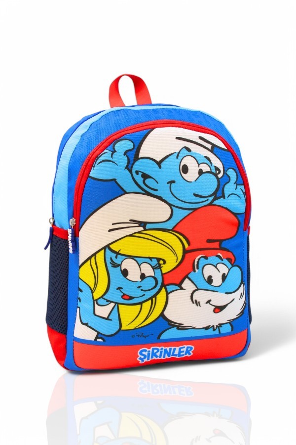 SMURFS İKİ GÖZLÜ SIRT ÇANTASI