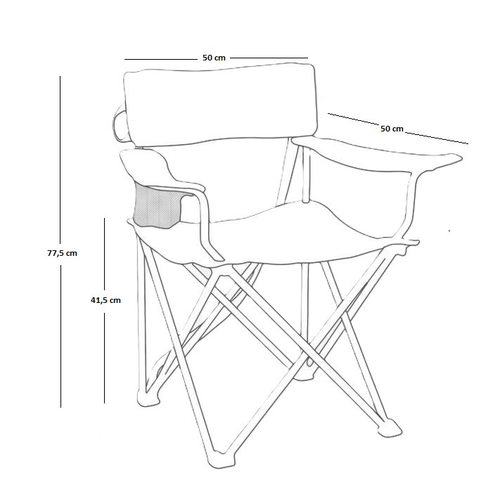 Katlanabilir Large Kamp Sandalyesi (Tk110 kg)