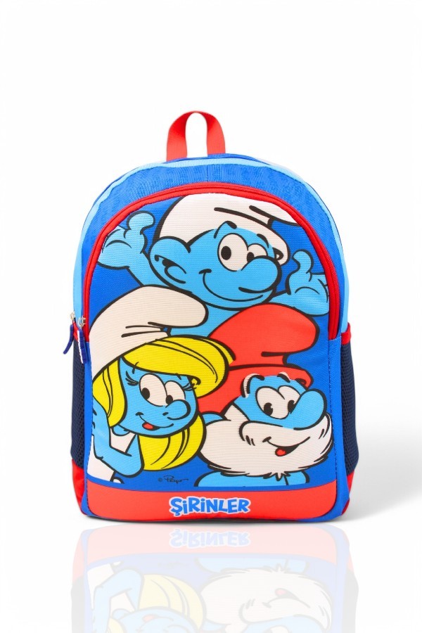 SMURFS İKİ GÖZLÜ SIRT ÇANTASI