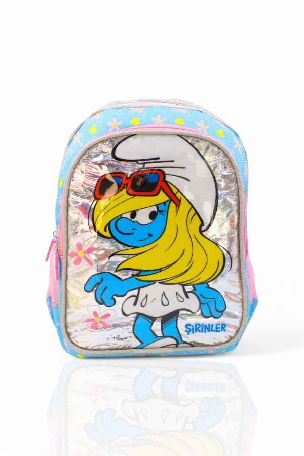 SMURFETTE İKİ GÖZLÜ SIRT ÇANTASI