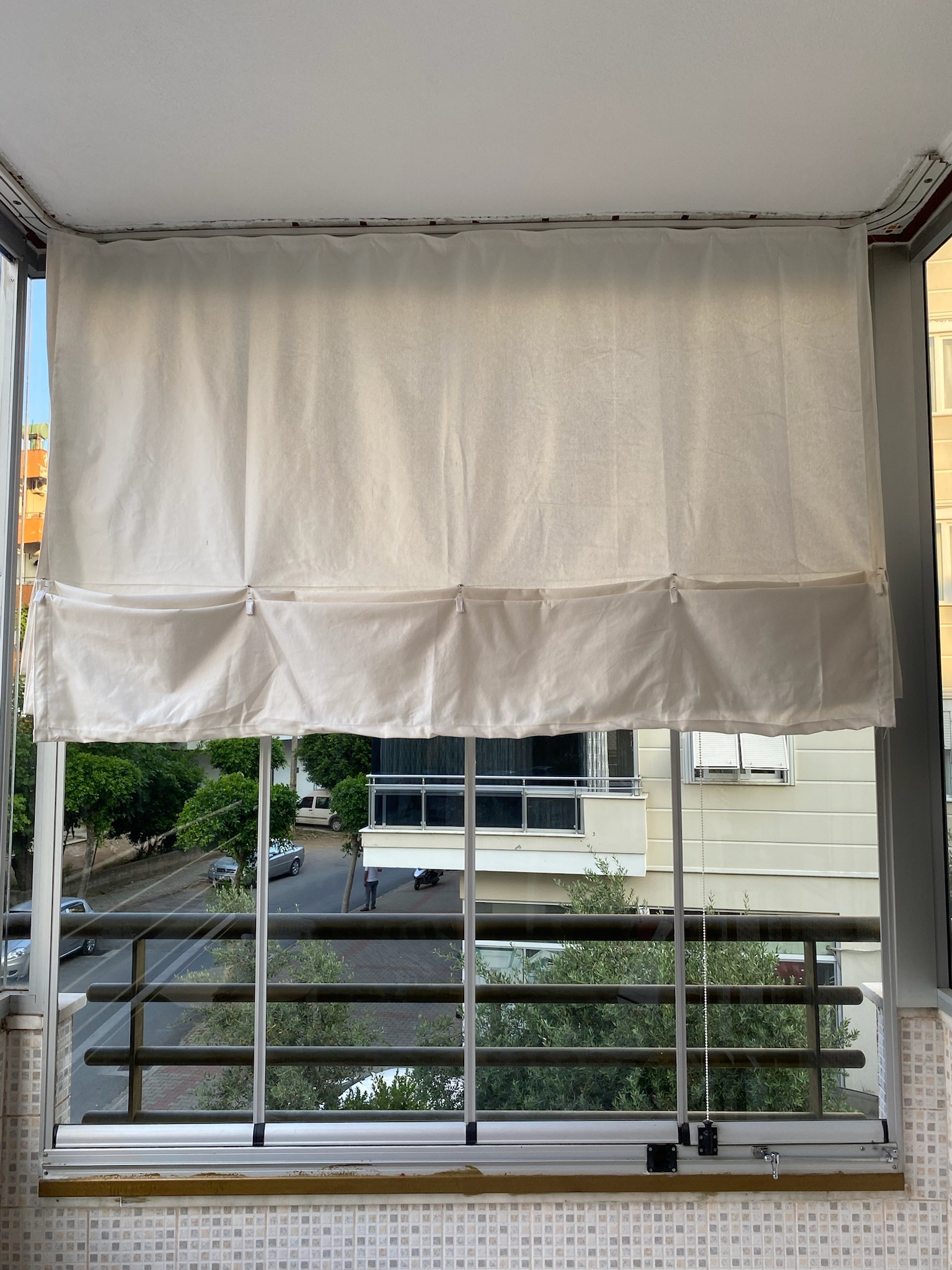 Çıtçıtlı Balkon Perdesi