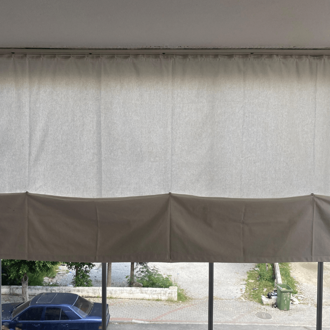 Çıtçıtlı Balkon Perdesi