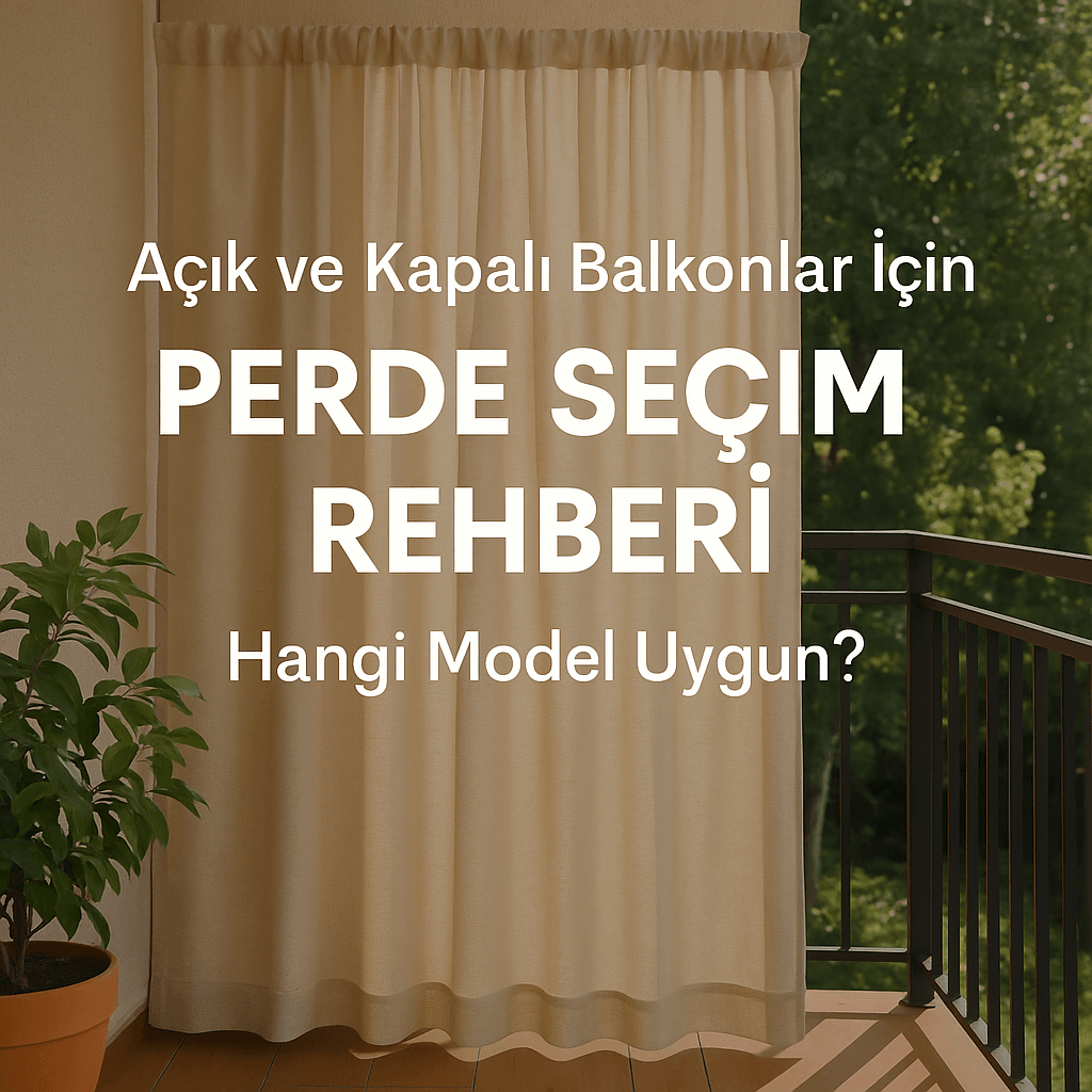 Açık ve Kapalı Balkonlar İçin Perde Seçim Rehberi
