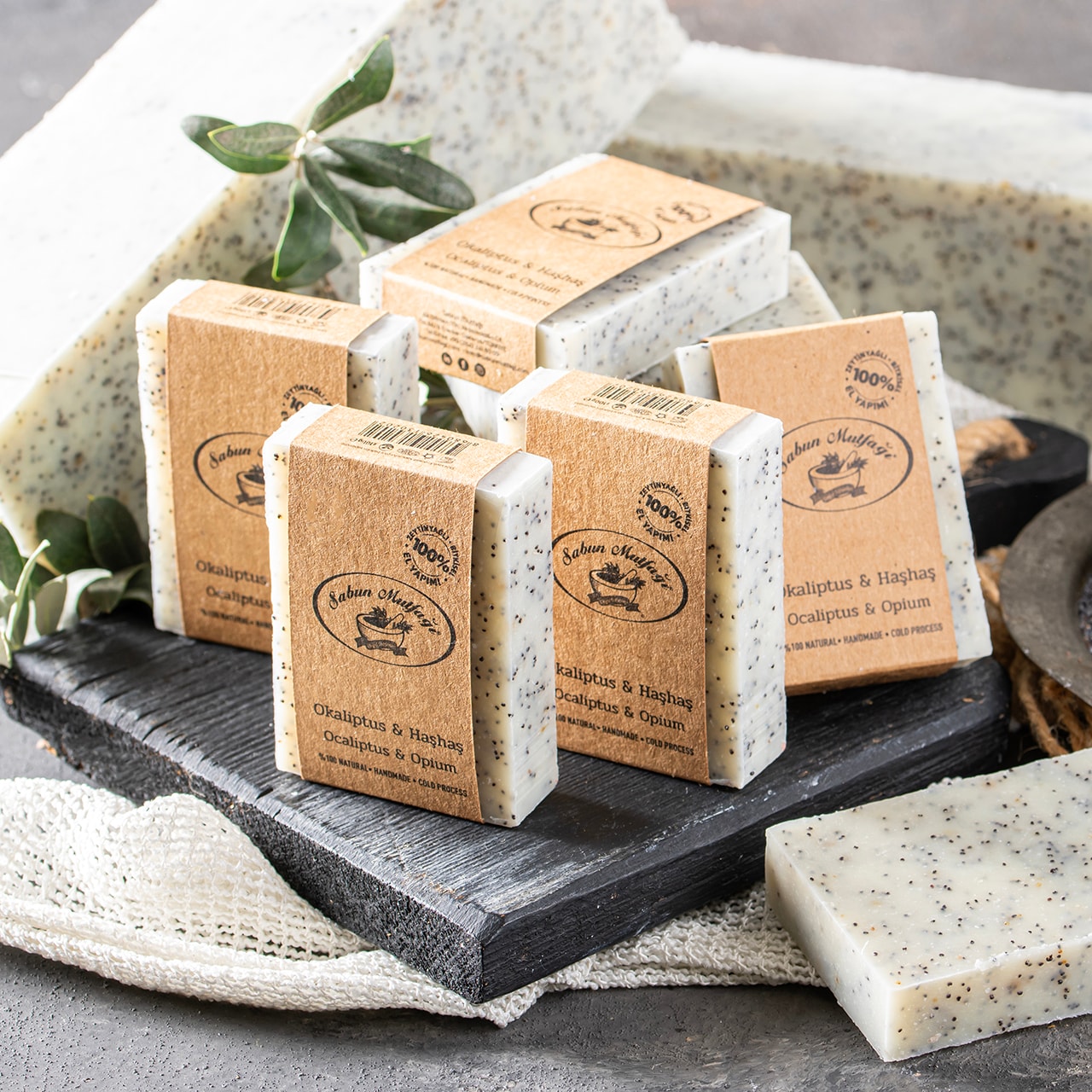 "Okaliptüs & Haşhaş" Doğal Sabun / "Ocaliptus & Opium" Natural Soap