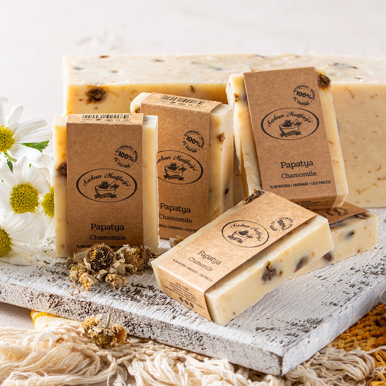 "Papatya" Doğal Sabun / "Chamomile" Natural Soap 