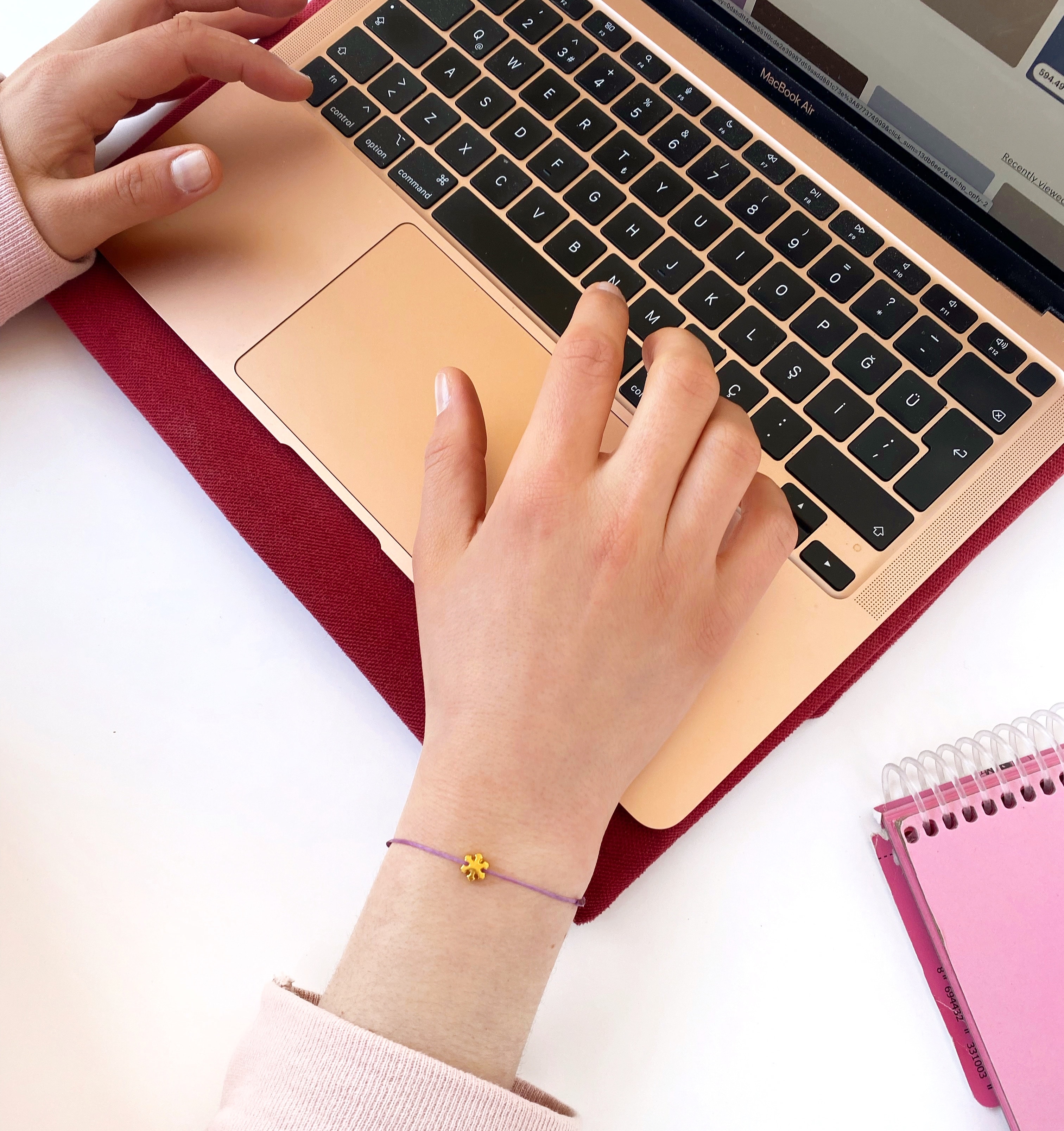 Mother & Daughter" Bileklik