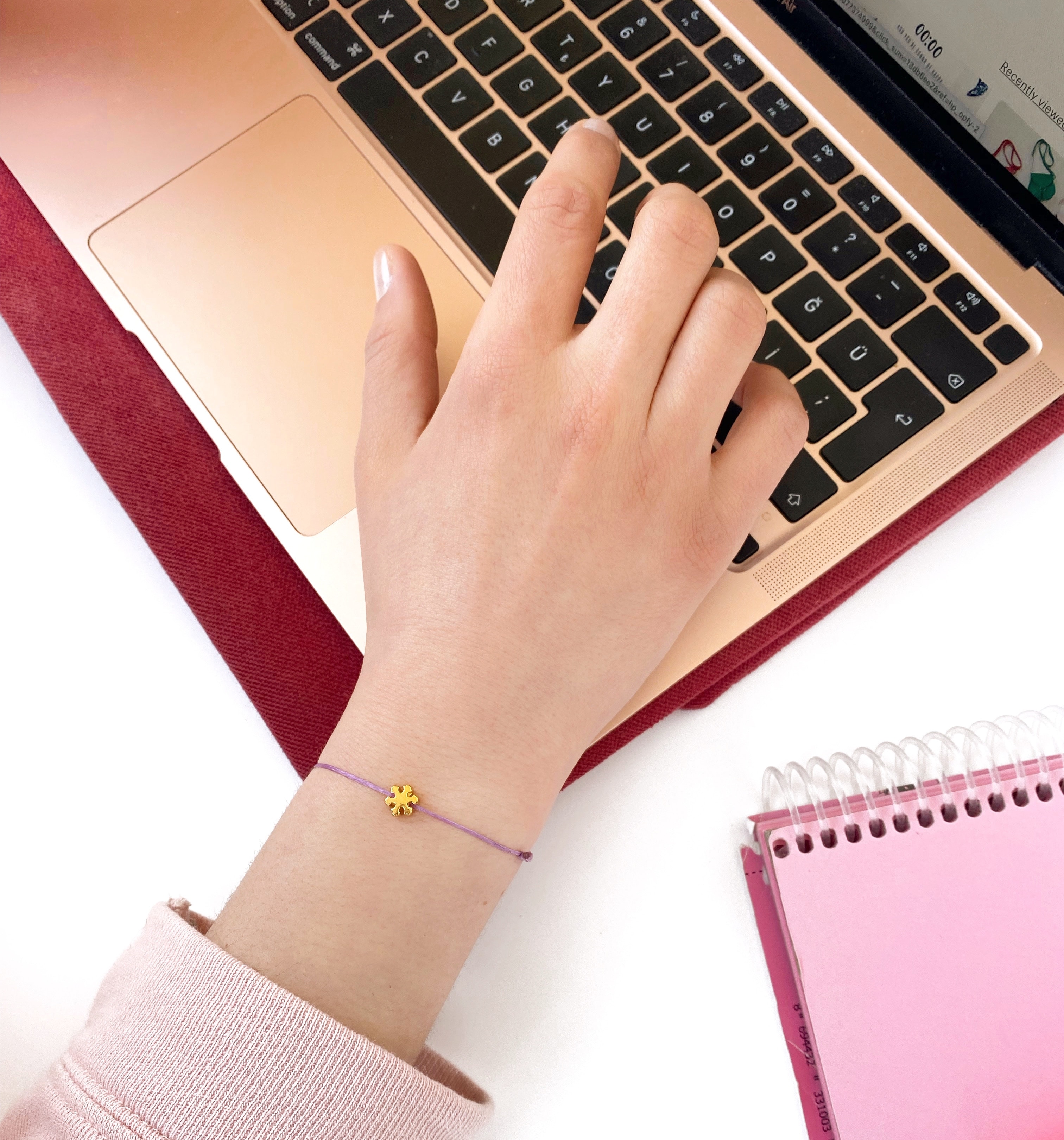 Mother & Daughter" Bileklik