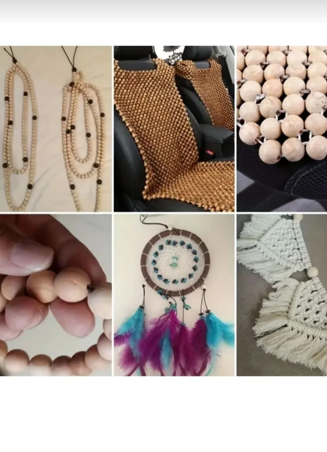 Ham Boncuk, Emzik zinciri Ahşap Boncuk, Kuş Süsü Boncuk, Kolye, Bileklik Yapımı (50gr-225adt)