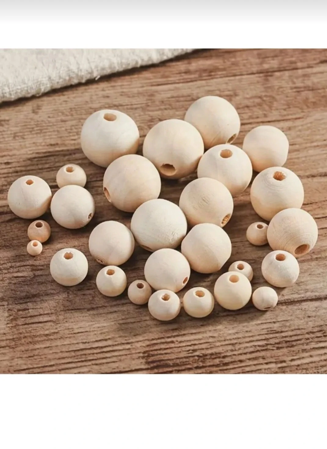 Ham Boncuk, Emzik zinciri Ahşap Boncuk, Kuş Süsü Boncuk, Kolye, Bileklik Yapımı (50gr-225adt)