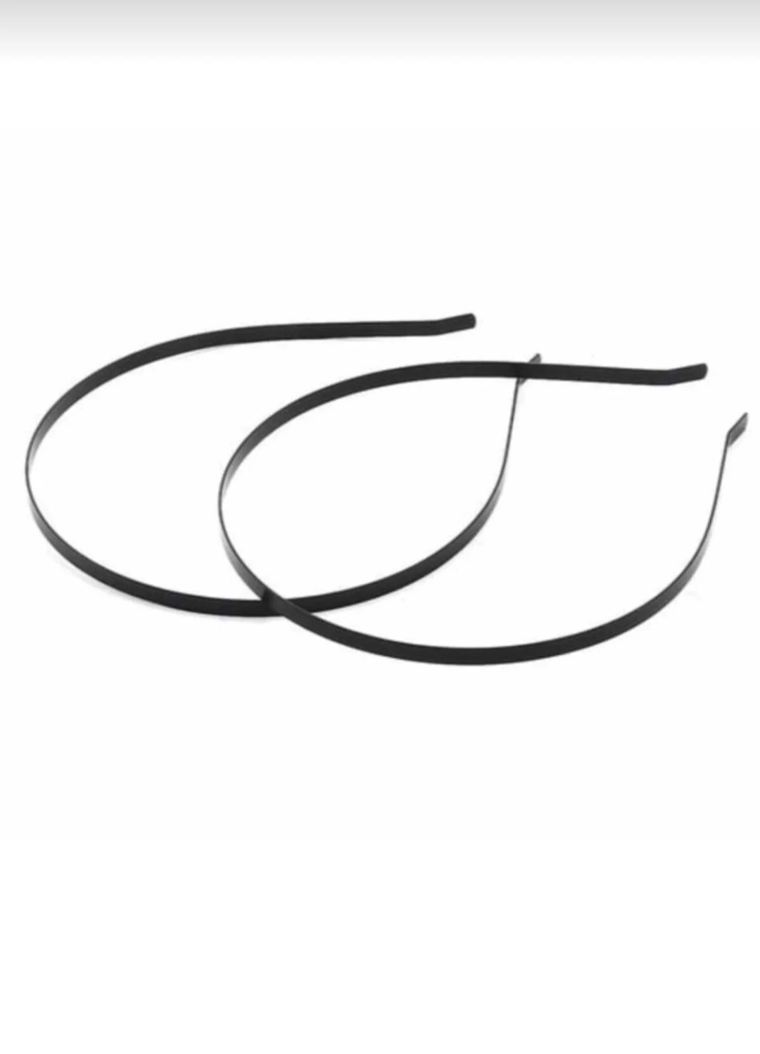 12 Adet Siyah Metal Tel  Taç 3mm