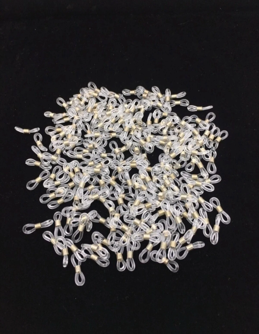 Gözlük  Aparatı Gözlük Askısı Klipsi, Gözlük Zincir-gözlük Ipi Lastiği Şeffaf 50 Adet 25 Çift