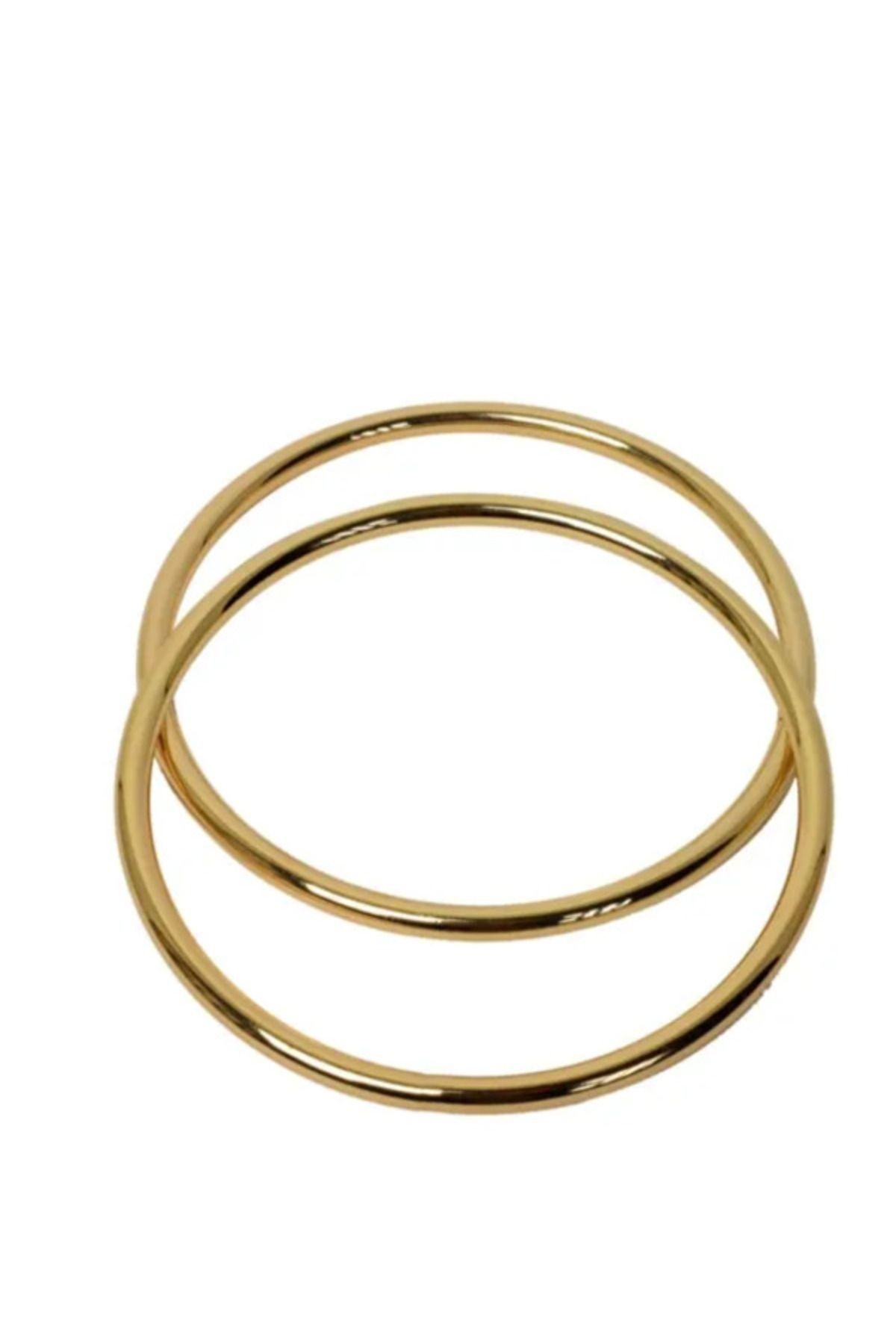 Metal Yuvarlak Halka Çanta Sapı - Dayanıklı ve Şık Çanta Aksesuarı 12cm