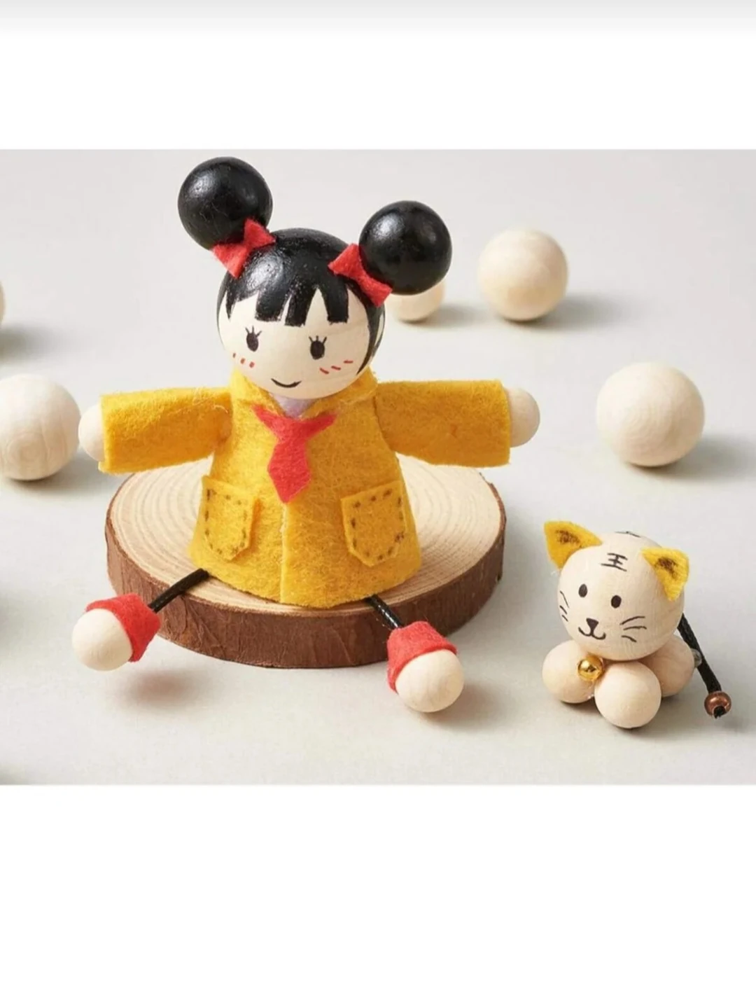 Ham Boncuk, Emzik zinciri Ahşap Boncuk, Kuş Süsü Boncuk, Kolye, Bileklik Yapımı (50gr-225adt)