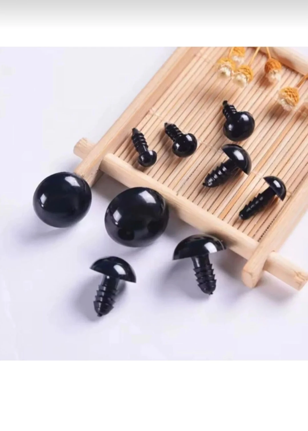 Amigurumi Vidalı Göz Kutulu göz seti, oyuncak plastik göz, peluş oyuncak gözü 100 adet