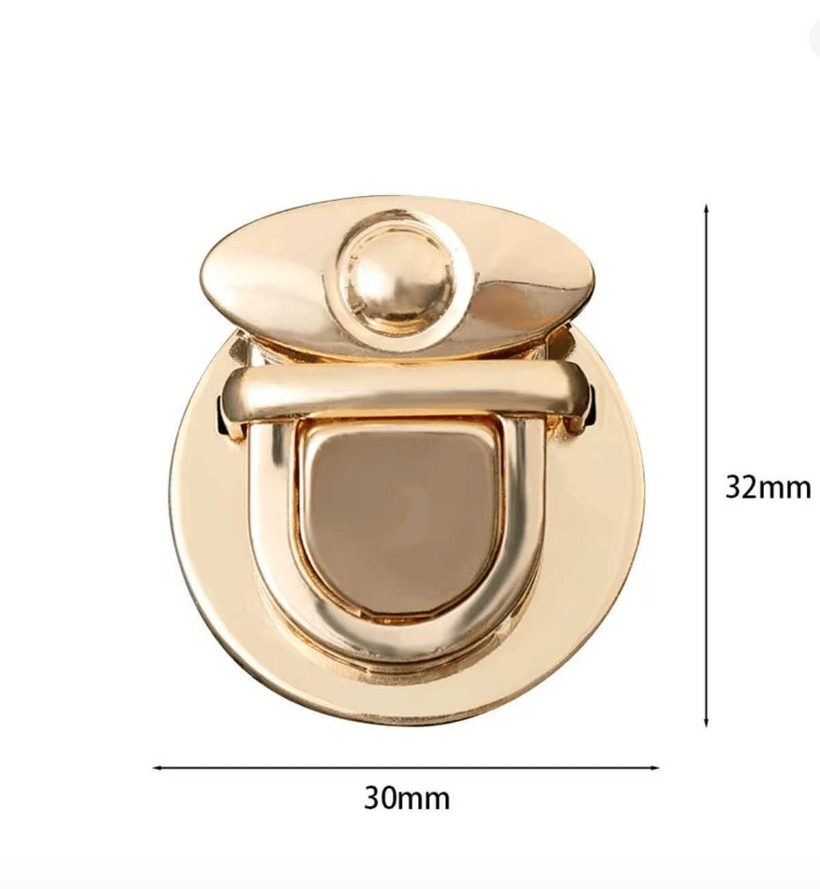 5 Adet Gold Metal Çanta Kilidi