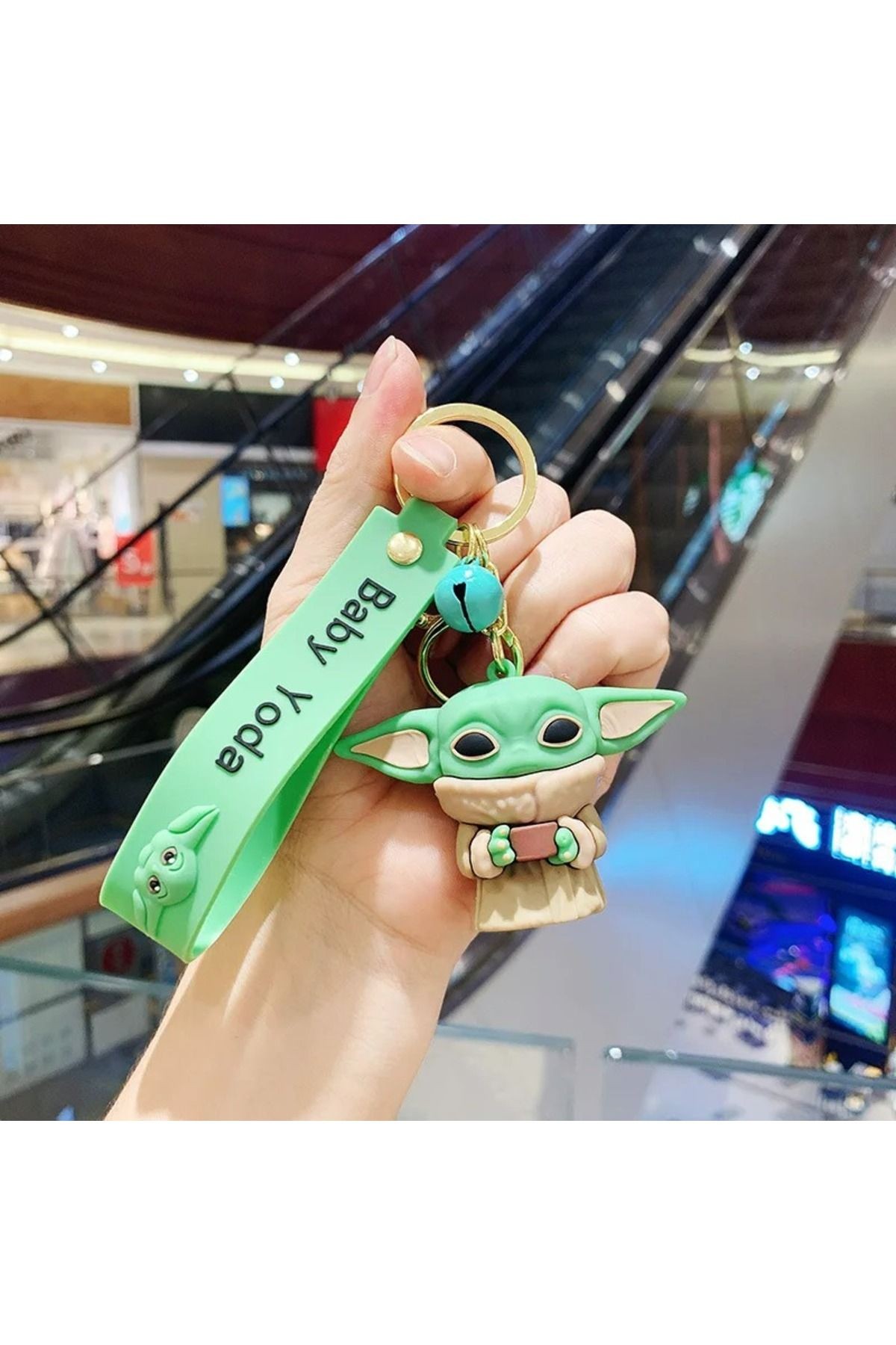 Sevimli Yoda Baby Star Wars 3 Boyutlu Anahtarlık Çanta Araba Süsü 2 Adet