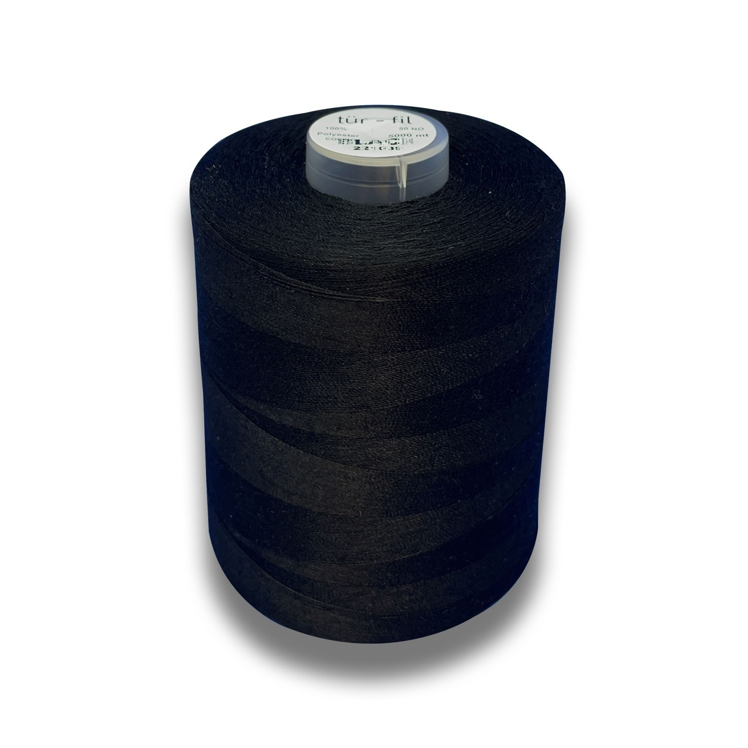 5000 Metre 50 No %100 Polyester Dikiş İpliği (Siyah)