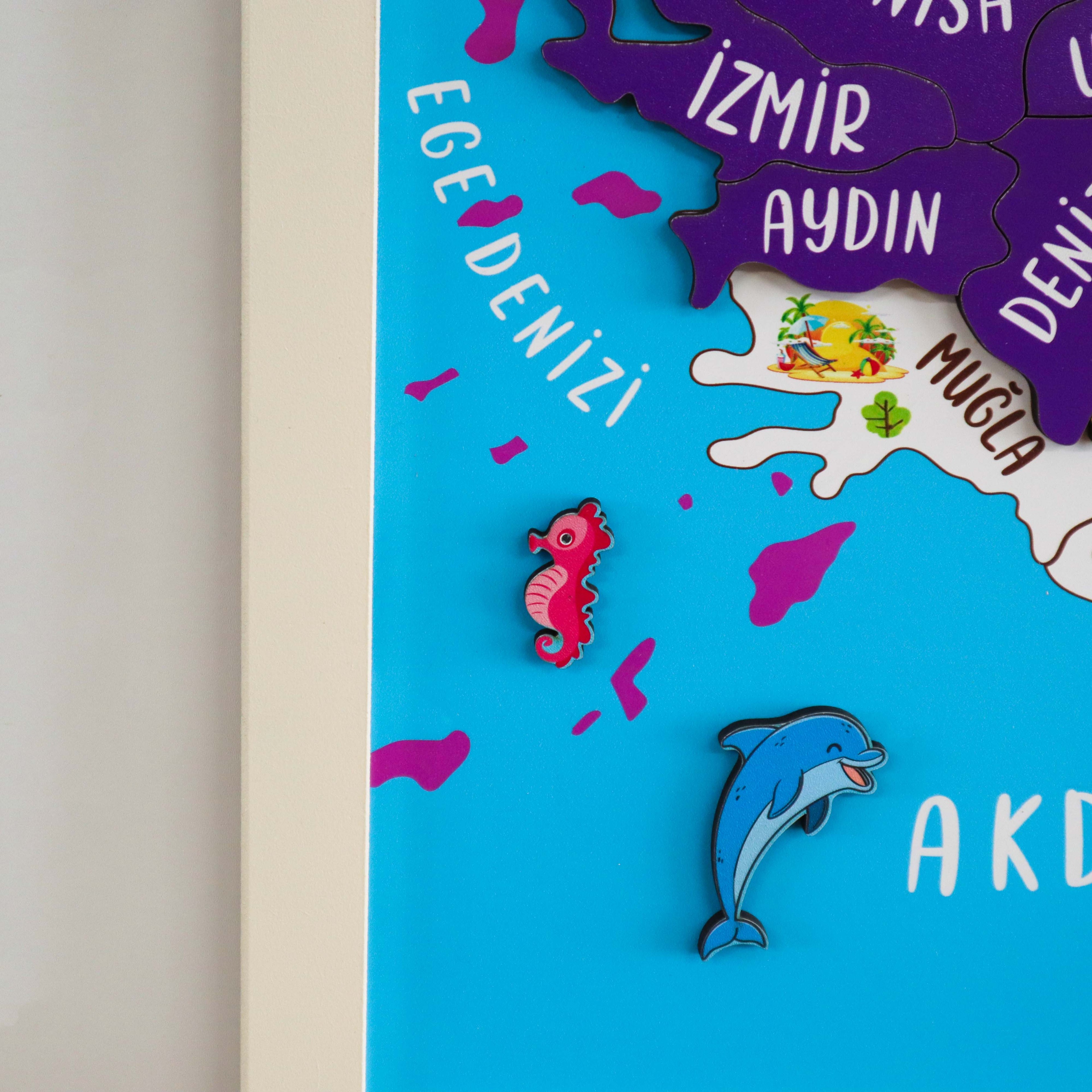 Mıknatıslı Türkiye Haritası Puzzle
