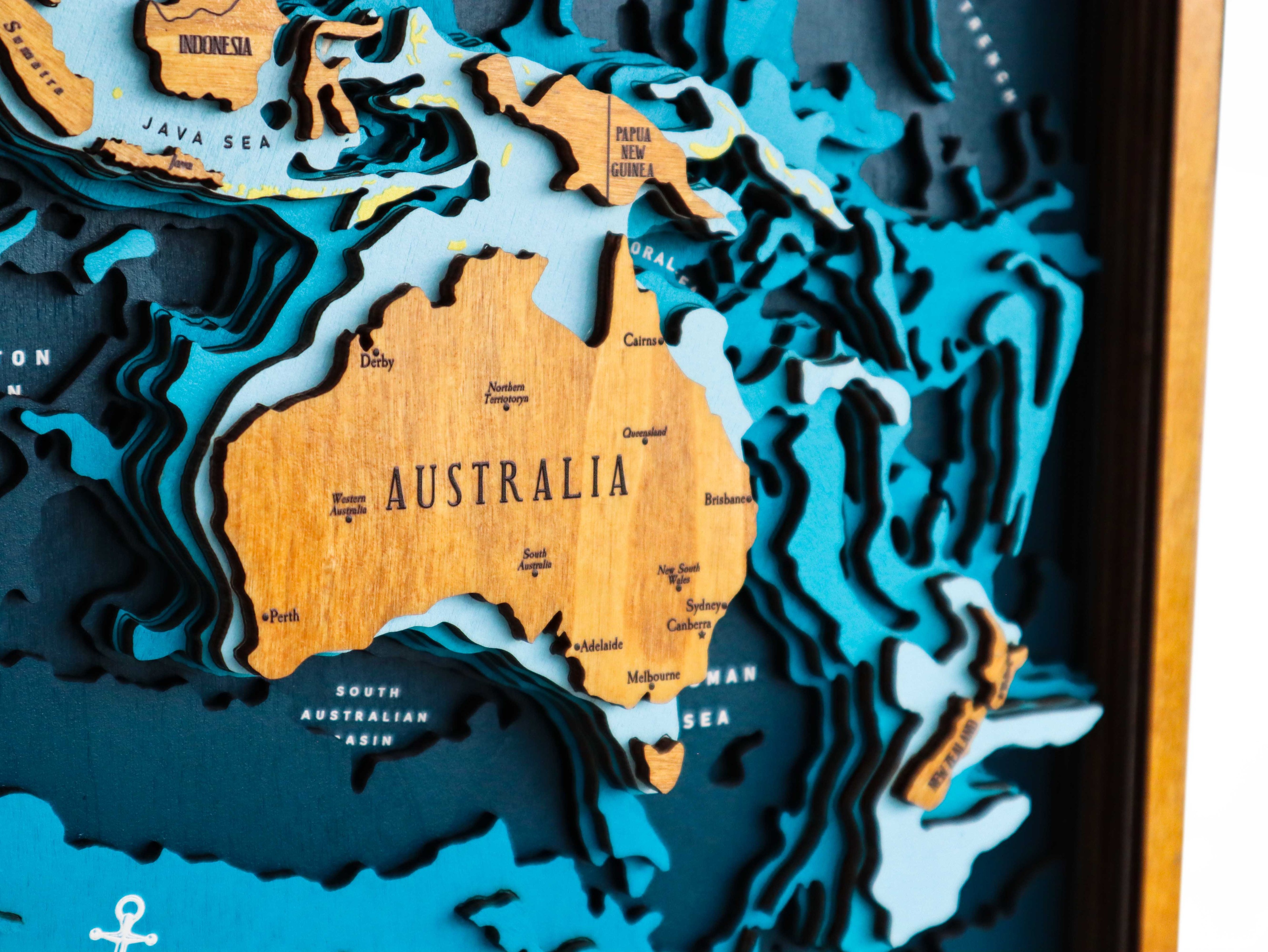  Bathymetric World Map