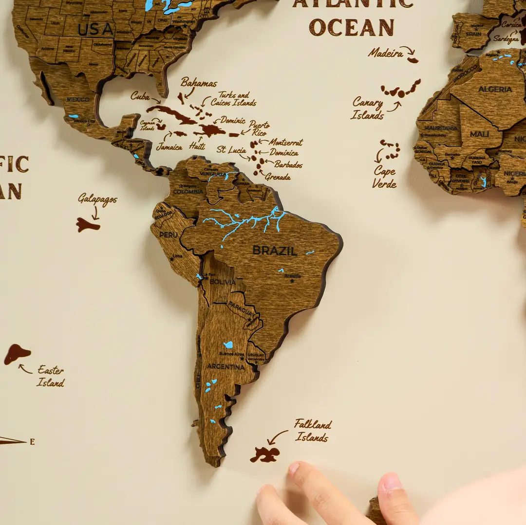 Ceviz Atlas - 3D Dünya Haritası Tablosu