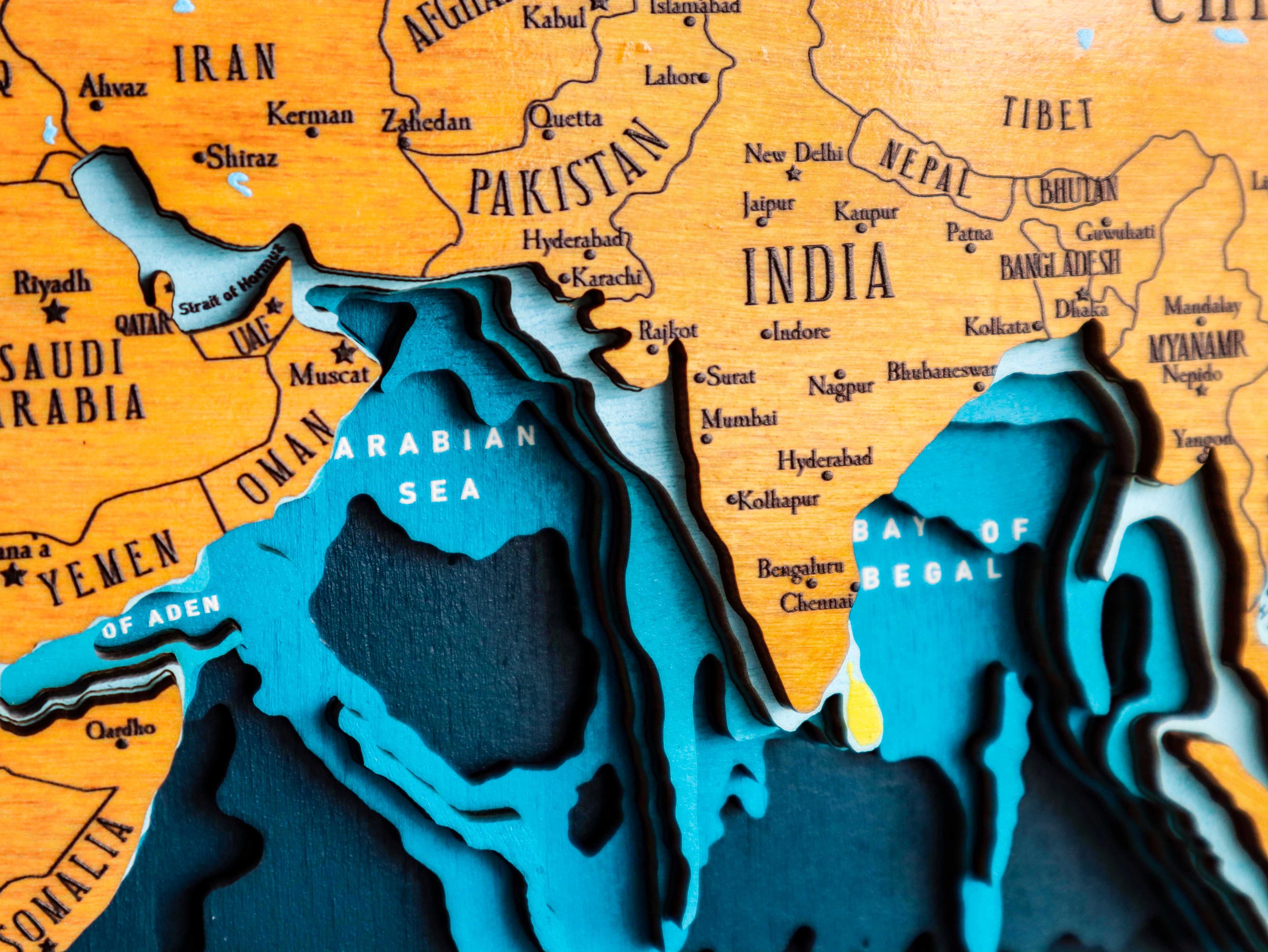  Bathymetric World Map