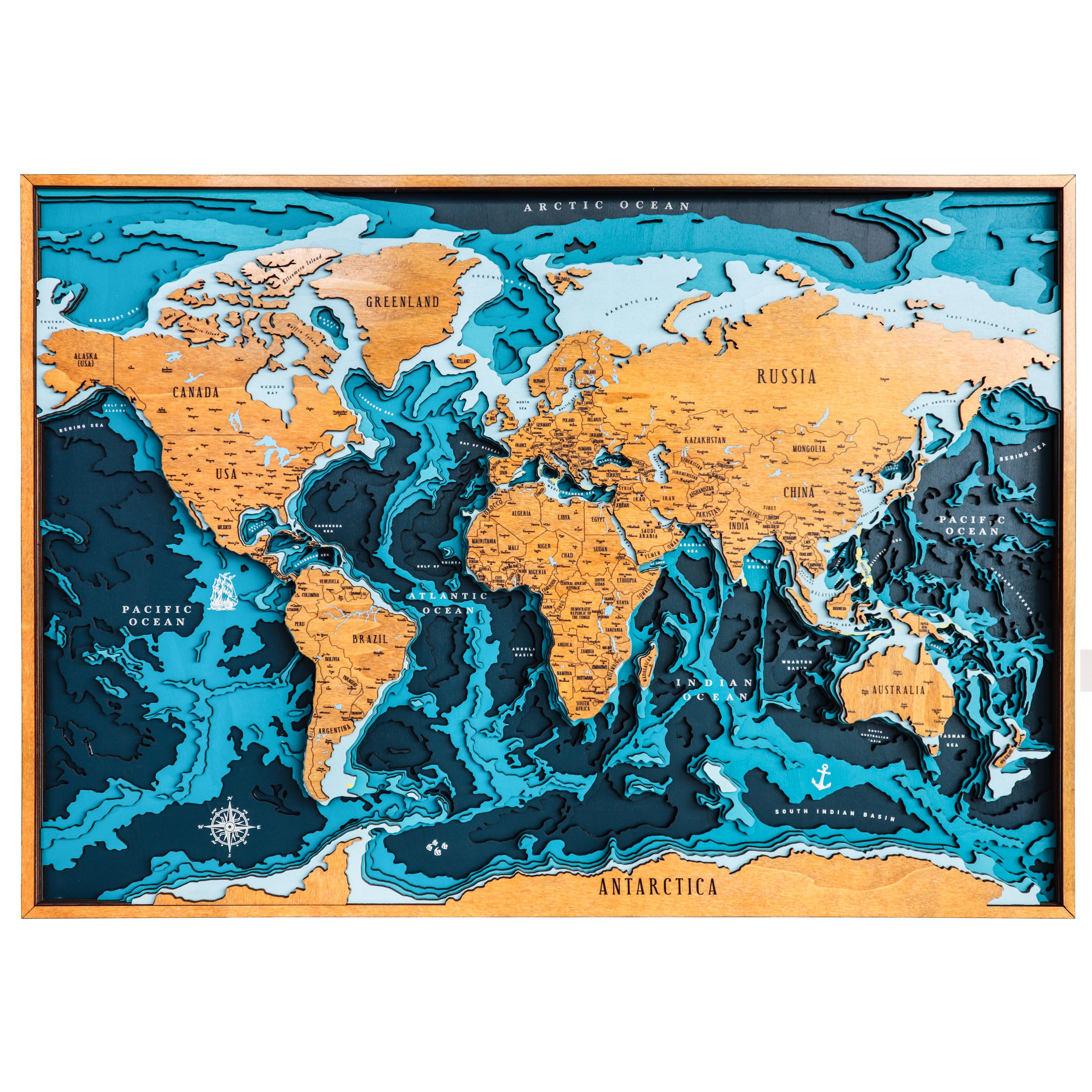 Batimetrik Dünya Haritası