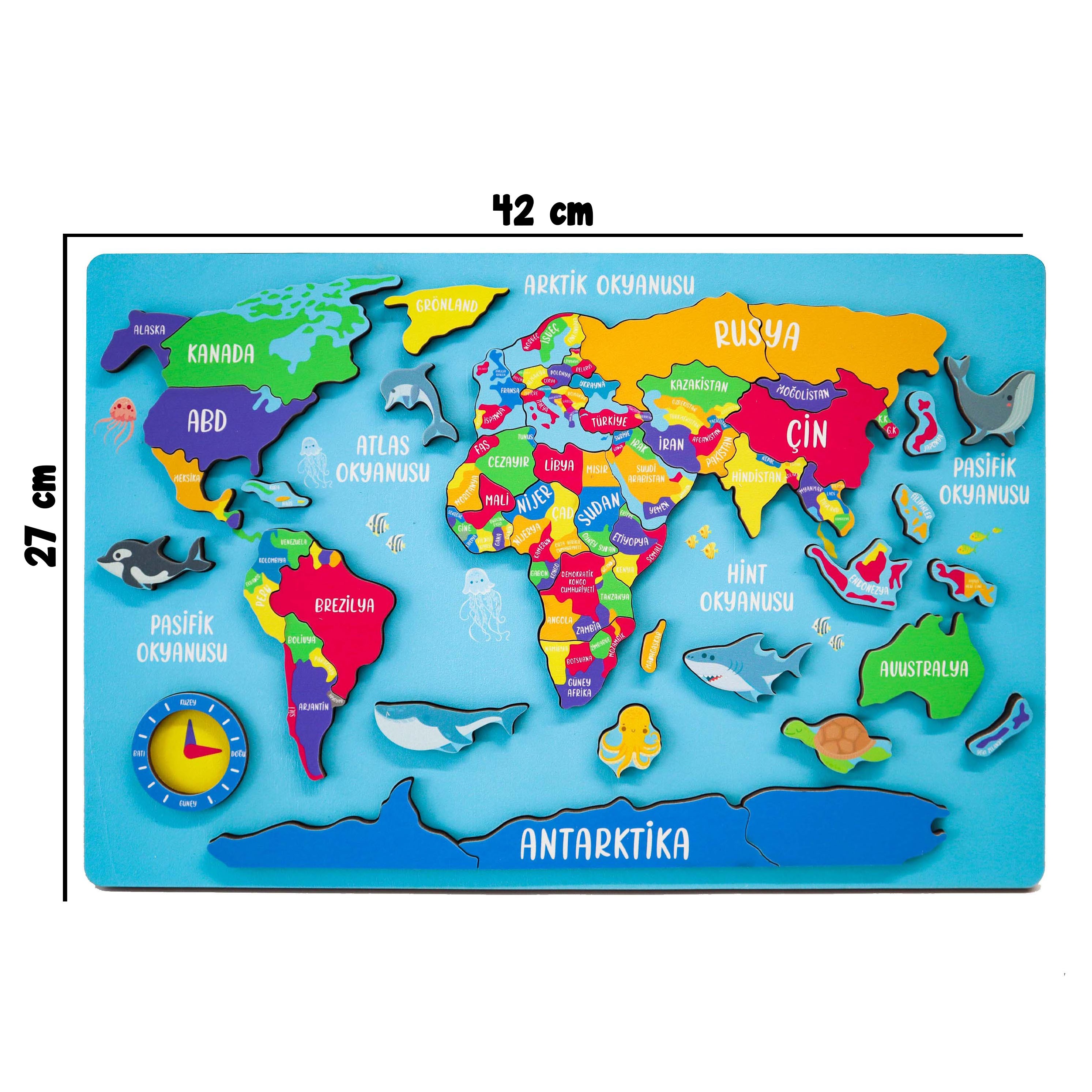 Dünya Haritası Puzzle