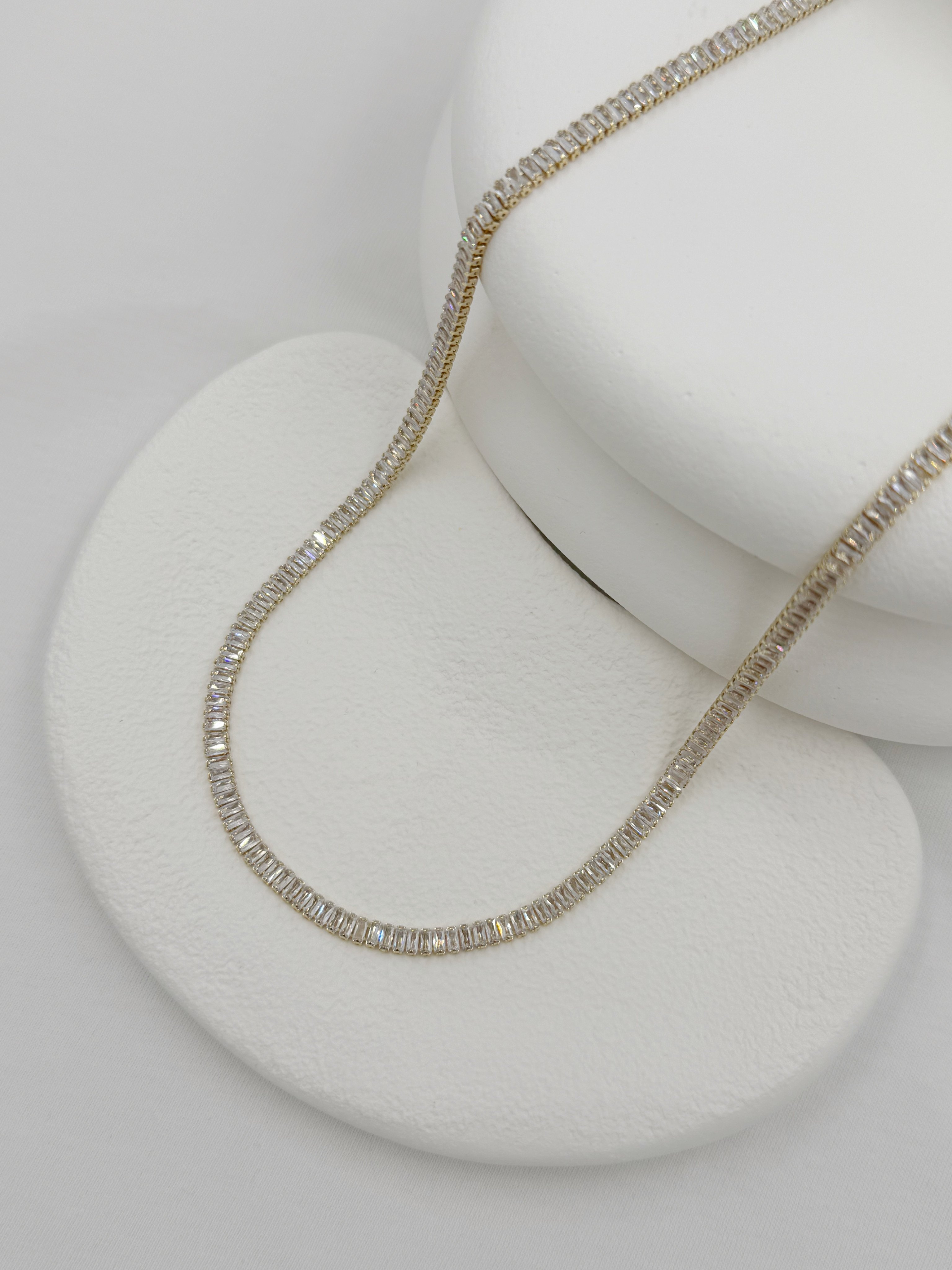 Su Yolu Çelik Kolye/40+5cm
