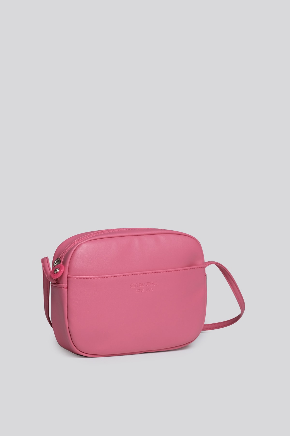 Mini Urban Çapraz Askılı Çanta Cepli - pembe