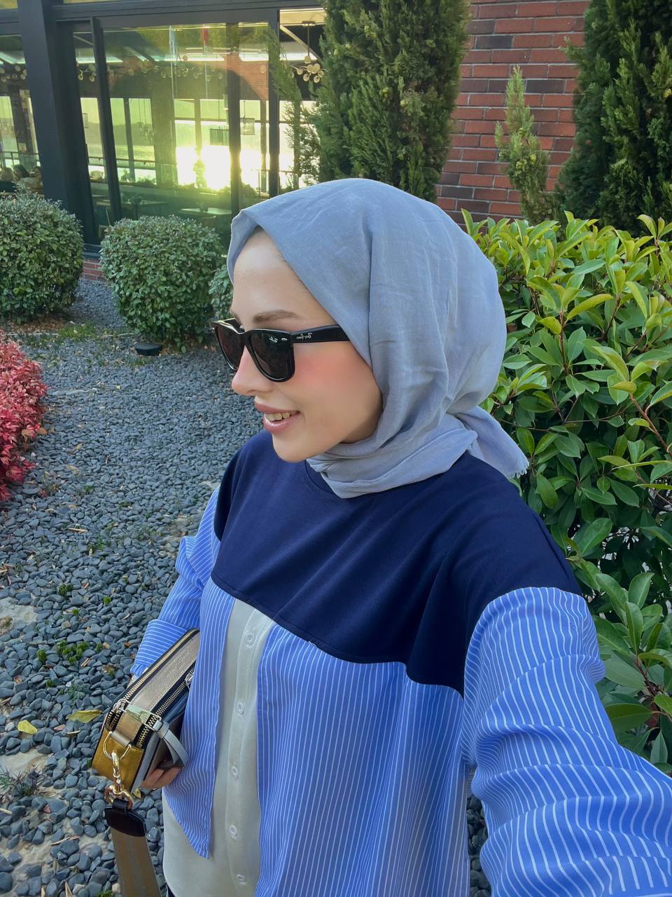 Çizgili Eşofman Takımı - Lacivert