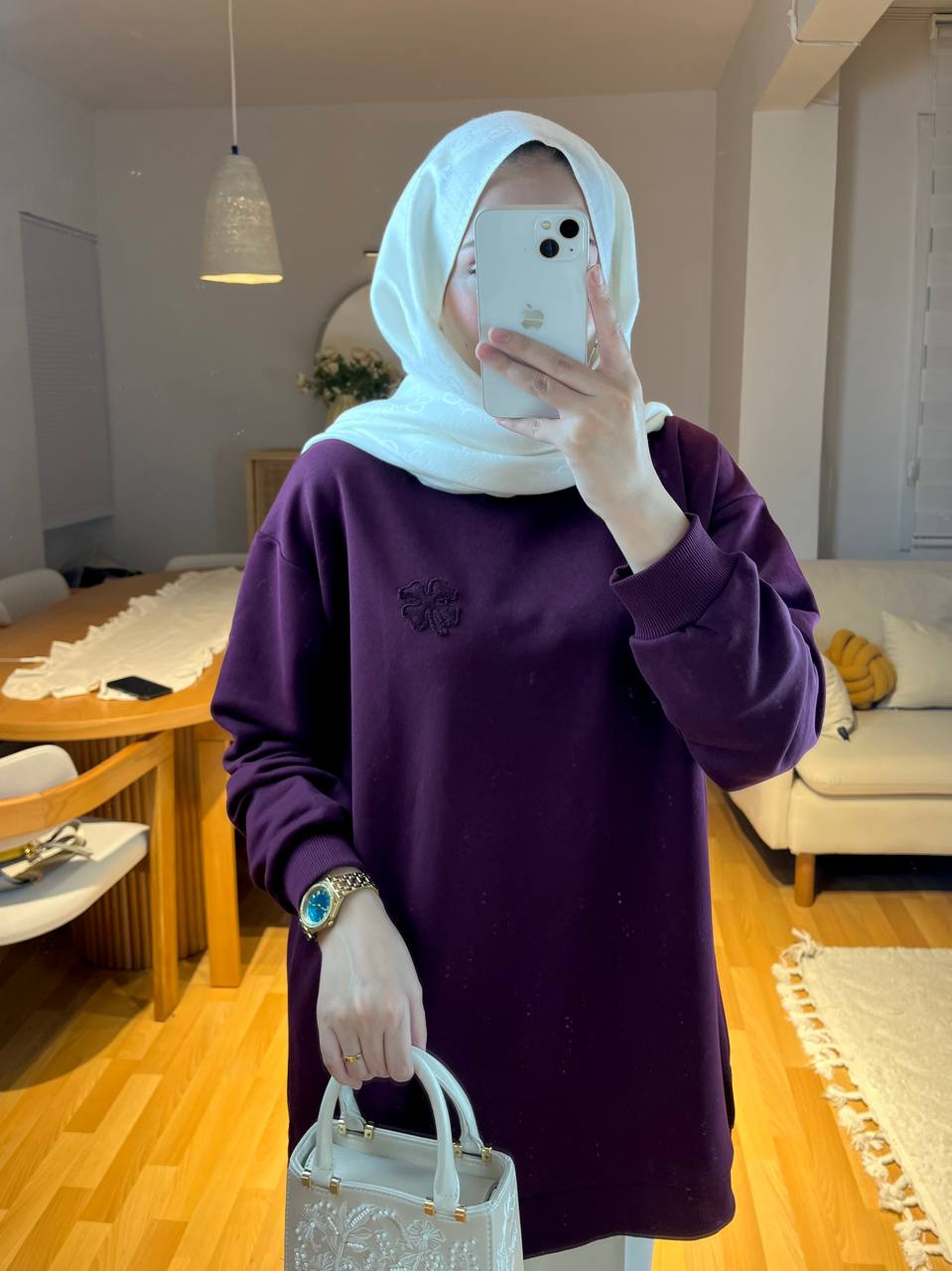 Yonca Detaylı Sweatshirt