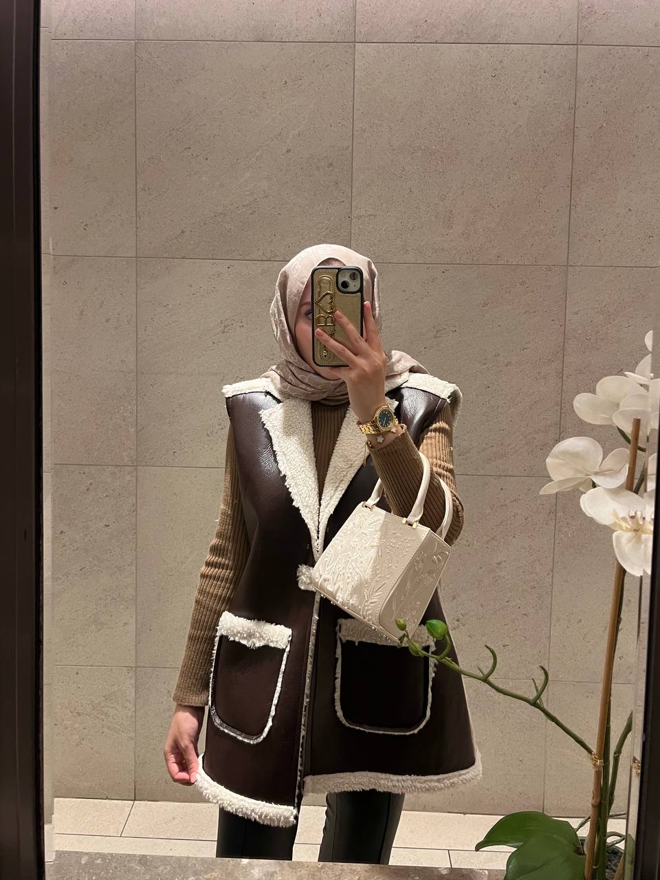 Peram Elva Kahve Yelek