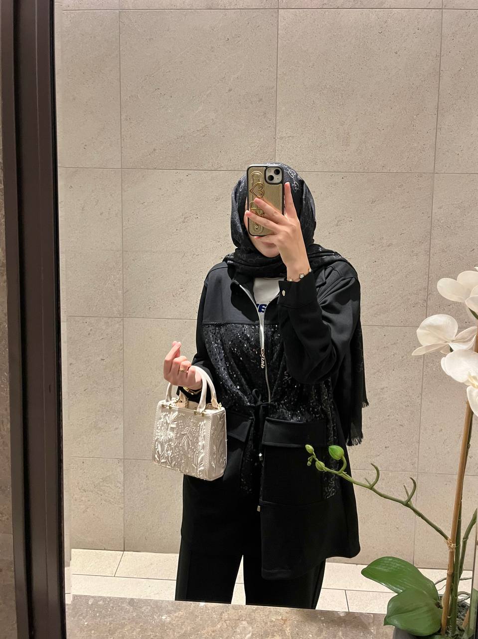 Payet Garni Detaylı Siyah Takım