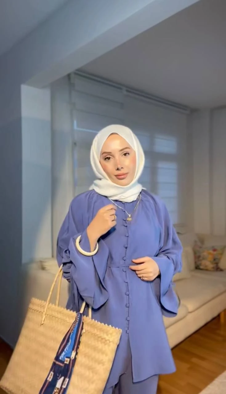 Birit Düğmeli Pantolonlı Takım