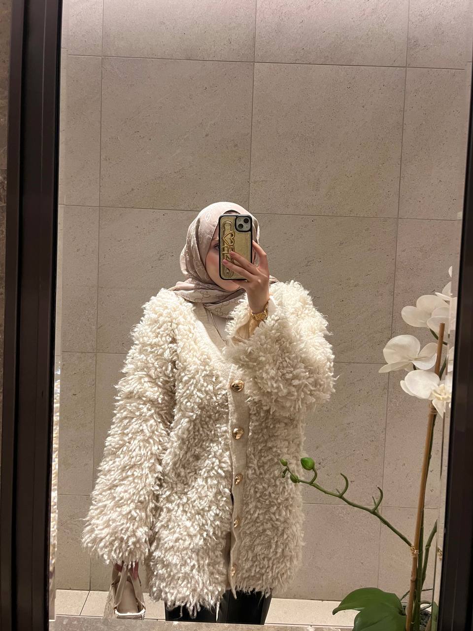 Saçaklı Hırka - Krem