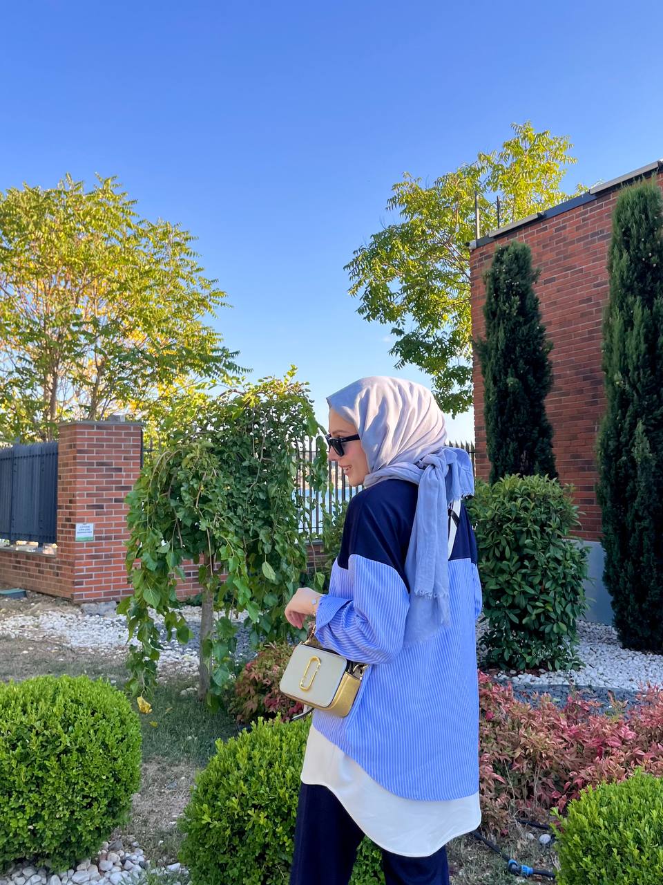 Çizgili Eşofman Takımı - Lacivert