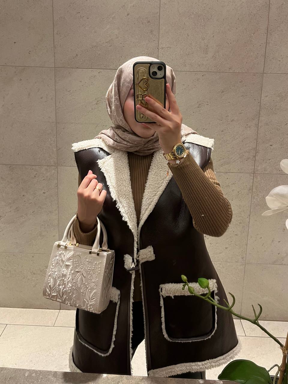 Peram Elva Kahve Yelek