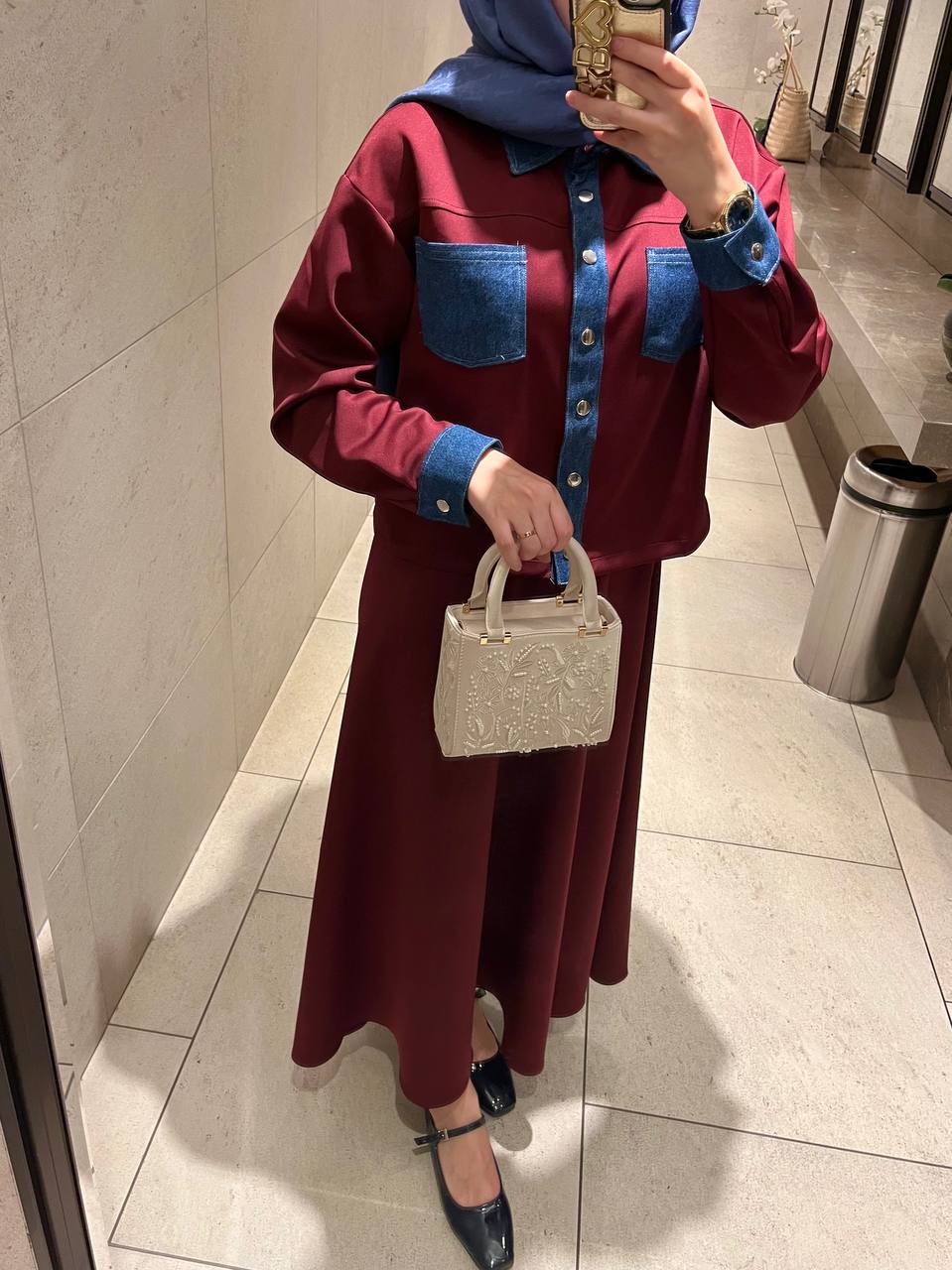 Kot Garnili Bordo Scuba Takım