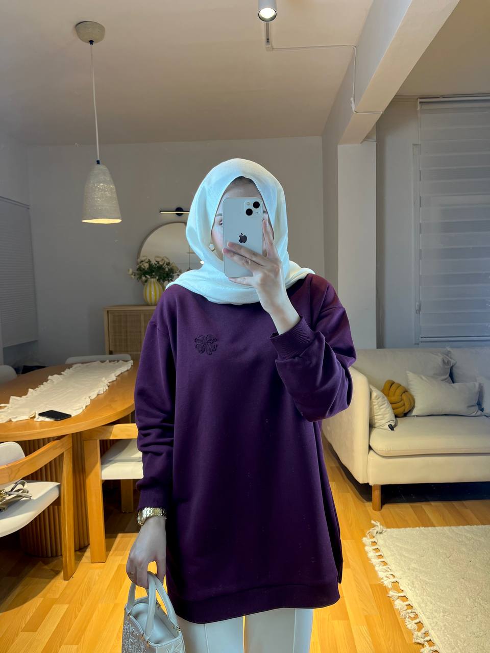 Yonca Detaylı Sweatshirt