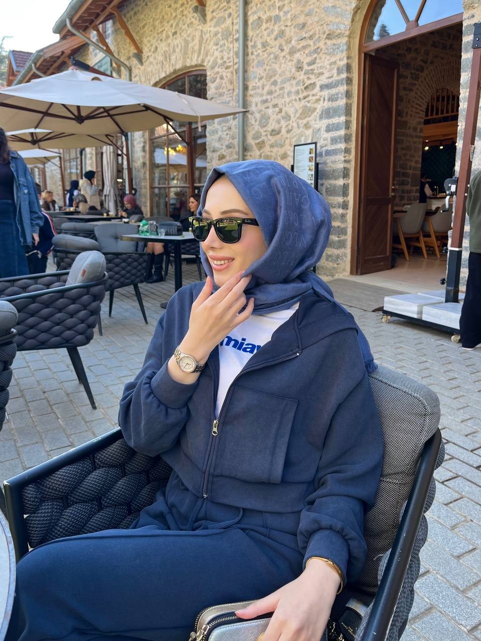 Lacivert Molly Kapüşonlu Eşofman Takım